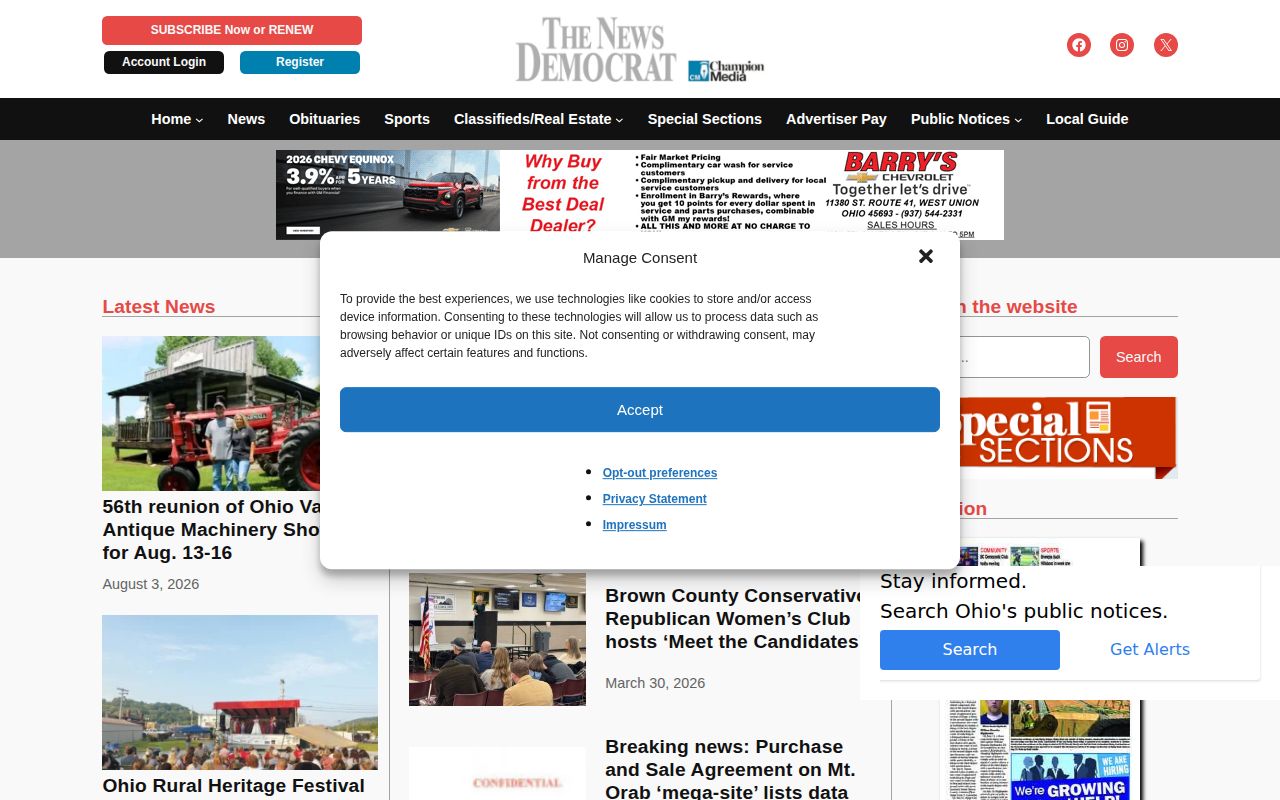 Brown County News Democrat crime-news and court-record source